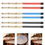 Maxbell Bamboo Drumsticks Quiet 15.75 inch Length for Rock Band Acoustic Performance red