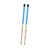 Maxbell Bamboo Drumsticks Quiet 15.75 inch Length for Rock Band Acoustic Performance blue