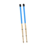 Maxbell Bamboo Drumsticks Quiet 15.75 inch Length for Rock Band Acoustic Performance blue