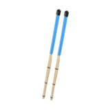 Maxbell Bamboo Drumsticks Quiet 15.75 inch Length for Rock Band Acoustic Performance blue