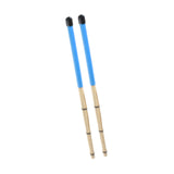Maxbell Bamboo Drumsticks Quiet 15.75 inch Length for Rock Band Acoustic Performance blue