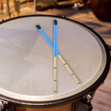 Maxbell Bamboo Drumsticks Quiet 15.75 inch Length for Rock Band Acoustic Performance blue