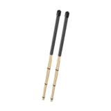 Maxbell Bamboo Drumsticks Quiet 15.75 inch Length for Rock Band Acoustic Performance black
