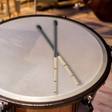 Maxbell Bamboo Drumsticks Quiet 15.75 inch Length for Rock Band Acoustic Performance black