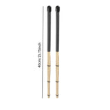Maxbell Bamboo Drumsticks Quiet 15.75 inch Length for Rock Band Acoustic Performance black