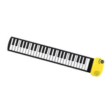 Maxbell 49 Key Roll up Piano Hand Roll Piano Keyboard for Adults Class Teaching Kids yellow