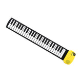 Maxbell 49 Key Roll up Piano Hand Roll Piano Keyboard for Adults Class Teaching Kids yellow