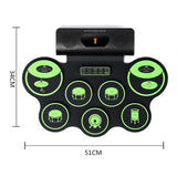 Maxbell Electronic Drum Set Practice Drum Pad Machine for Professional Children Gift