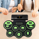 Maxbell Electronic Drum Set Practice Drum Pad Machine for Professional Children Gift