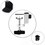 Maxbell Desk Table Mount Clamp Accessories Protective Arm Stand for Microphone White