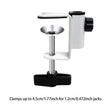 Maxbell Desk Table Mount Clamp Accessories Protective Arm Stand for Microphone White