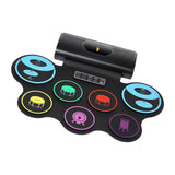 Maxbell Hand Roll Drum Set Electronic Percussion Instrument Gifts Silicone Drum Kits