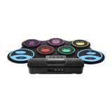 Maxbell Hand Roll Drum Set Electronic Percussion Instrument Gifts Silicone Drum Kits