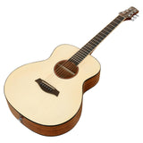 Maxbell Classical Acoustic Guitar 37inch Gloss 6 Strings Guitar for Parties Gig Kids light brown