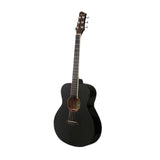 Maxbell Classical Acoustic Guitar 37inch Gloss 6 Strings Guitar for Parties Gig Kids black