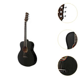 Maxbell Classical Acoustic Guitar 37inch Gloss 6 Strings Guitar for Parties Gig Kids black