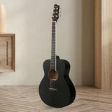 Maxbell Classical Acoustic Guitar 37inch Gloss 6 Strings Guitar for Parties Gig Kids black