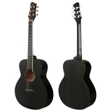 Maxbell Classical Acoustic Guitar 37inch Gloss 6 Strings Guitar for Parties Gig Kids black