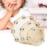 Maxbell 3 Pieces Handheld Tambourines 6" 8" 10" Hand Percussion for KTV Party Rhythm