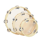 Maxbell 3 Pieces Handheld Tambourines 6" 8" 10" Hand Percussion for KTV Party Rhythm