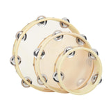 Maxbell 3 Pieces Handheld Tambourines 6" 8" 10" Hand Percussion for KTV Party Rhythm