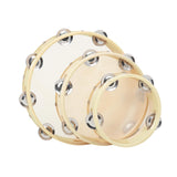 Maxbell 3 Pieces Handheld Tambourines 6" 8" 10" Hand Percussion for KTV Party Rhythm