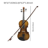 Maxbell 4/4 Full Size Violin Sturdy Rosin Violin for Kids Adults Gifts Play Practice