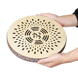 Maxbell Stream Drum Sound Sea Drum Wooden Water Sound Hand Drum for Home Supplies Gift