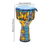 Maxbell Djembe Drum Professional African Drum for Birthday Gifts Children Boys Girls Yellow