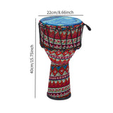 Maxbell Djembe Drum Professional African Drum for Birthday Gifts Children Boys Girls Red