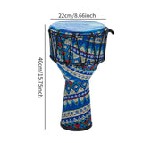 Maxbell Djembe Drum Professional African Drum for Birthday Gifts Children Boys Girls Blue