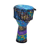 Maxbell Djembe Drum Professional African Drum for Birthday Gifts Children Boys Girls Blue leaf