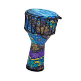 Maxbell Djembe Drum Professional African Drum for Birthday Gifts Children Boys Girls Blue leaf