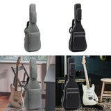 Maxbell Bass Guitar Bag Waterproof with Side Handle Lightweight Electric Guitar Case Gray