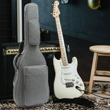 Maxbell Bass Guitar Bag Waterproof with Side Handle Lightweight Electric Guitar Case Gray