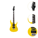 Maxbell 6 Strings Electric Guitar 39.17' for Music Art Toys Preschool Educational Toy yellow