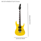 Maxbell 6 Strings Electric Guitar 39.17' for Music Art Toys Preschool Educational Toy yellow