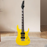 Maxbell 6 Strings Electric Guitar 39.17' for Music Art Toys Preschool Educational Toy yellow