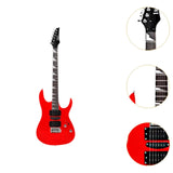 Maxbell 6 Strings Electric Guitar 39.17' for Music Art Toys Preschool Educational Toy red