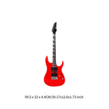 Maxbell 6 Strings Electric Guitar 39.17' for Music Art Toys Preschool Educational Toy red