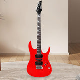 Maxbell 6 Strings Electric Guitar 39.17' for Music Art Toys Preschool Educational Toy red