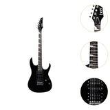 Maxbell 6 Strings Electric Guitar 39.17' for Music Art Toys Preschool Educational Toy black