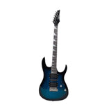 Maxbell 6 Strings Electric Guitar 39.17' for Music Art Toys Preschool Educational Toy black and blue