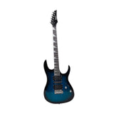 Maxbell 6 Strings Electric Guitar 39.17' for Music Art Toys Preschool Educational Toy black and blue