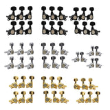 Maxbell 6x Electric Guitar String Tuning Pegs 1:18 for Folk Classic Guitar Accessory Black Left