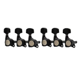 Maxbell 6x Electric Guitar String Tuning Pegs 1:18 for Folk Classic Guitar Accessory Black Right