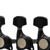 Maxbell 6x Electric Guitar String Tuning Pegs 1:18 for Folk Classic Guitar Accessory Black Right