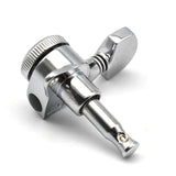Maxbell 6x Electric Guitar String Tuning Pegs 1:18 for Folk Classic Guitar Accessory Silver Left