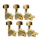 Maxbell 6x Electric Guitar String Tuning Pegs 1:18 for Folk Classic Guitar Accessory Gold Right