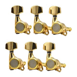 Maxbell 6x Electric Guitar String Tuning Pegs 1:18 for Folk Classic Guitar Accessory Gold Right